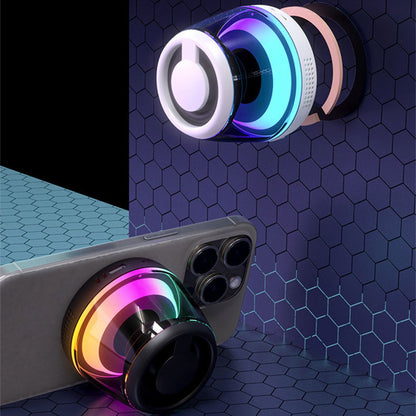 Magnetic Speaker Phone Holder Portable RGB Light Bluetooth