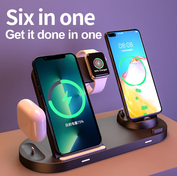 3in1 Wireless Charger Watch, EarPods , Phone